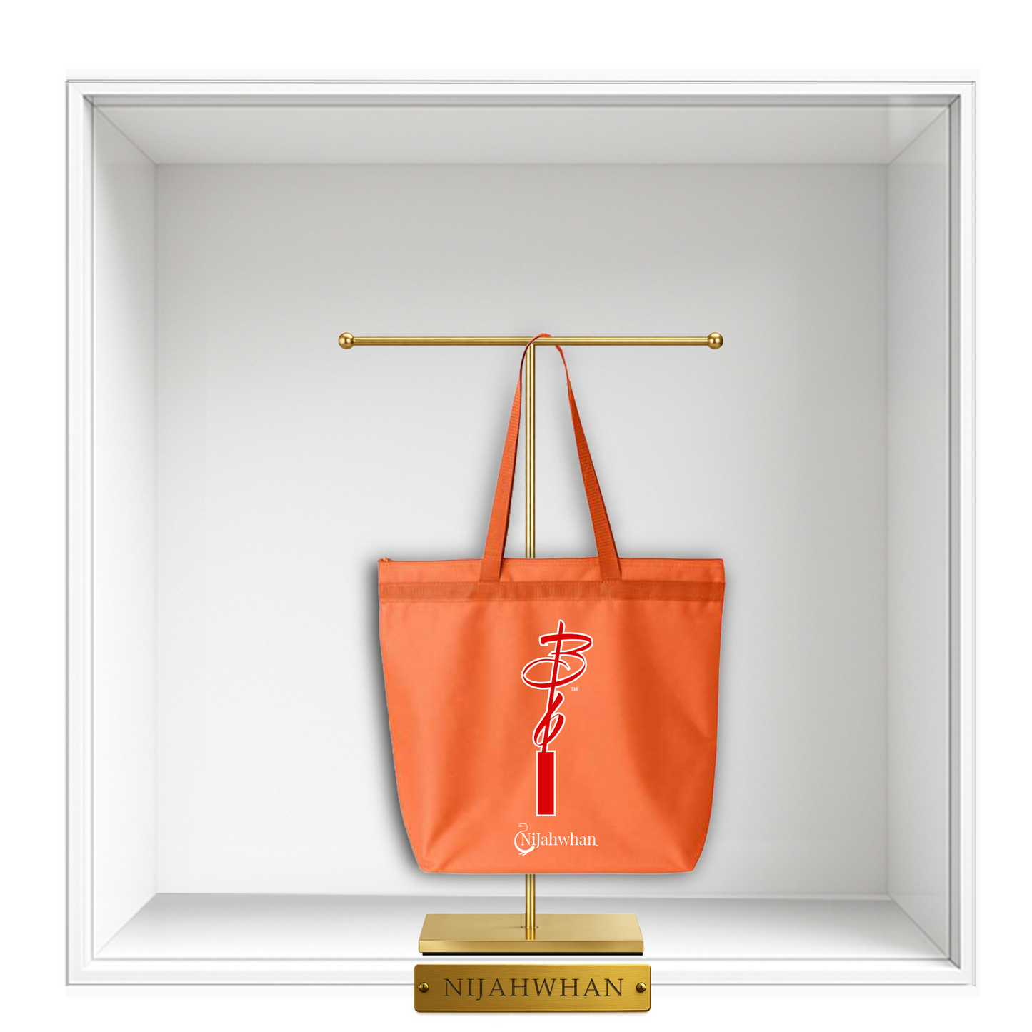 A Black Brand Life Orange Tote Bag - Preview
