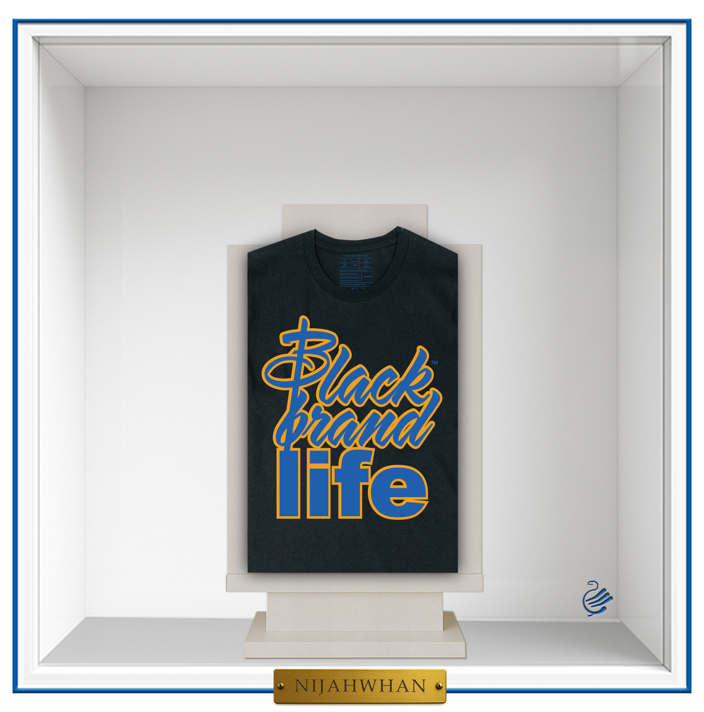 Black Brand Life Script Tee