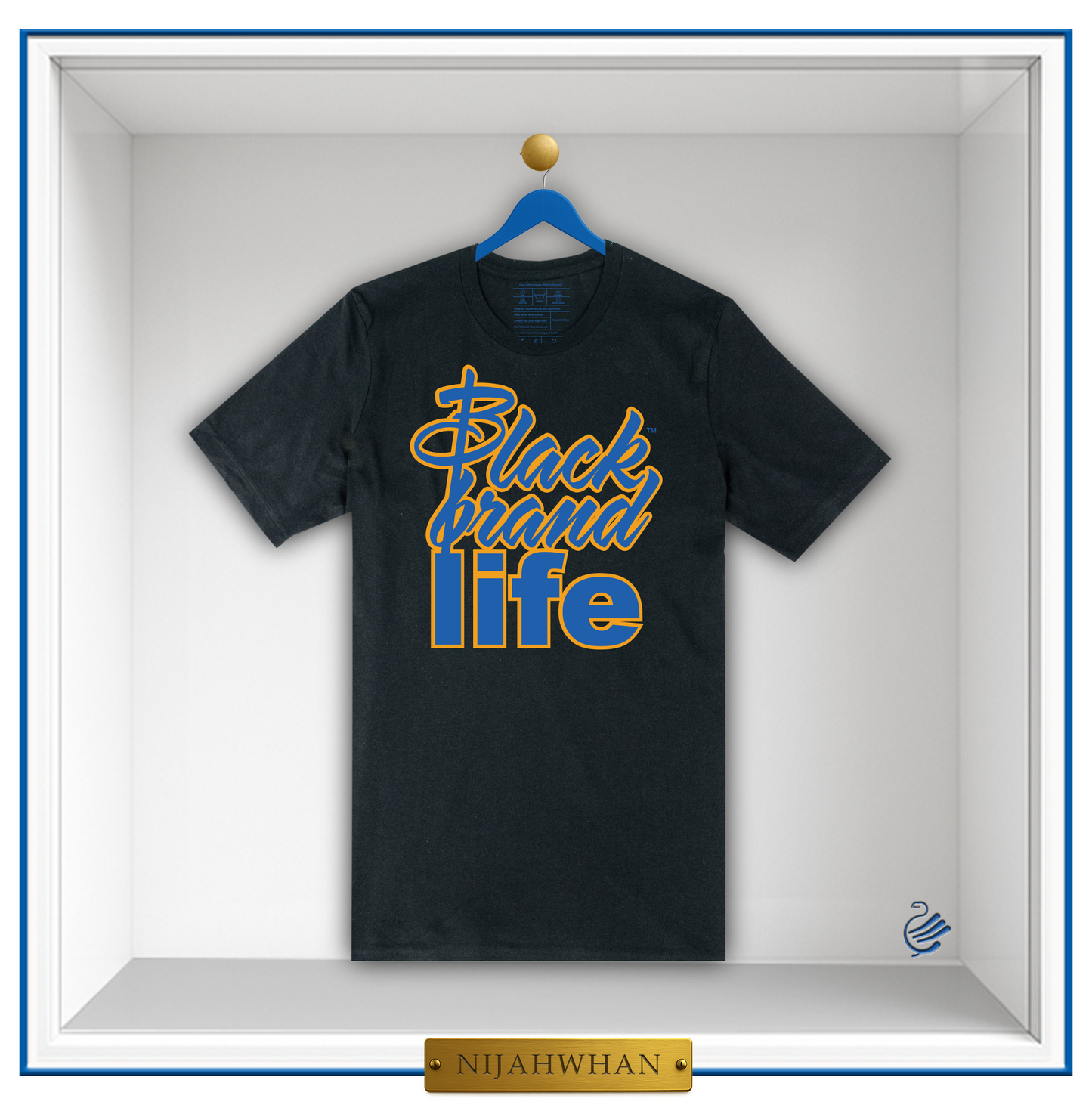 Black Brand Life Script Tee