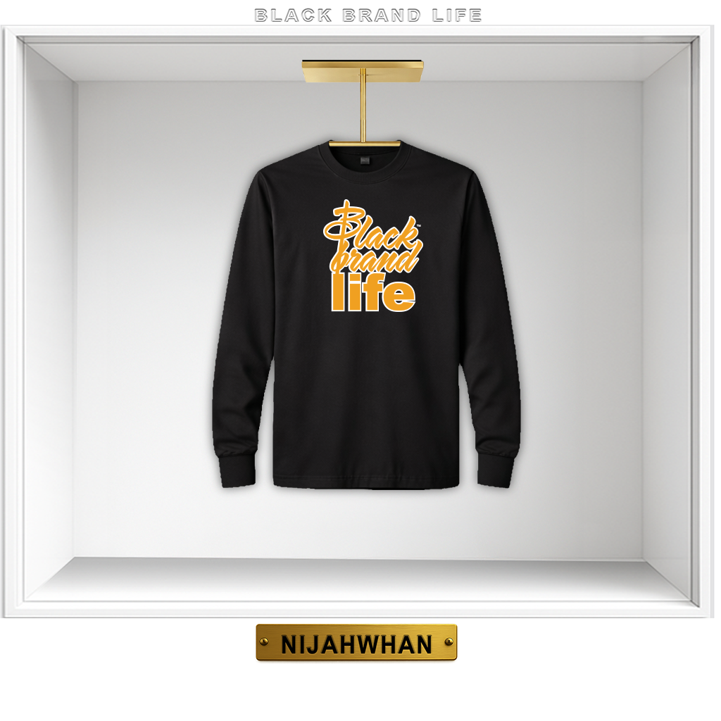 A Black Brand Life Long Sleeve Tee - Black - Preview