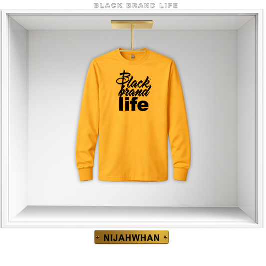 A Black Brand Life Long Sleeve - Golden Yellow