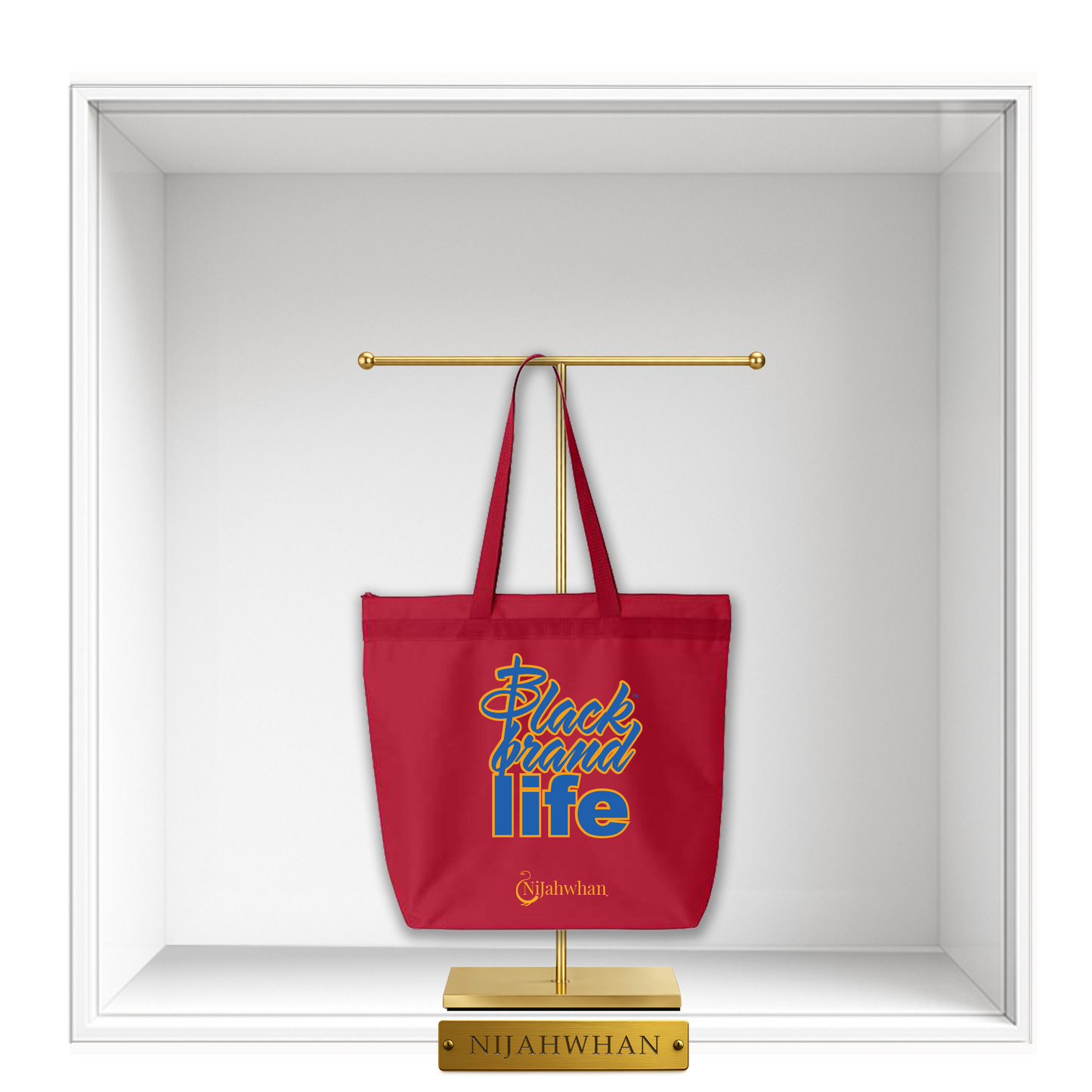 A Black Brand Life Red Tote Bag - Preview