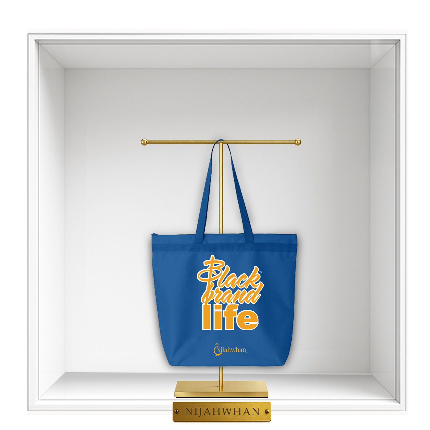 A Black Brand Life Royal Blue Tote Bag - Preview