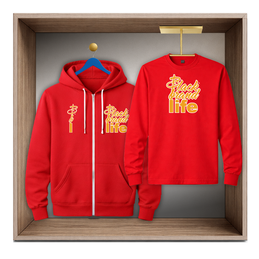 A Black Brand Life Layered Set Red